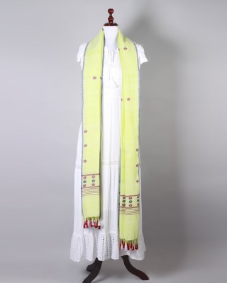 Handwoven Light Neon Dupatta