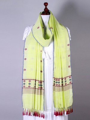 Handwoven Light Neon Dupatta