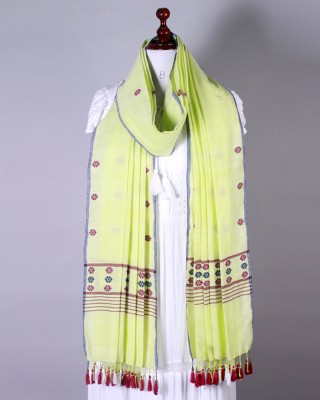 Handwoven Light Neon Dupatta Handwoven Light Neon Dupatta
