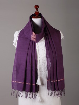 Handwoven Purple Stole