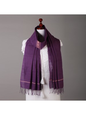 Handwoven Purple Stole