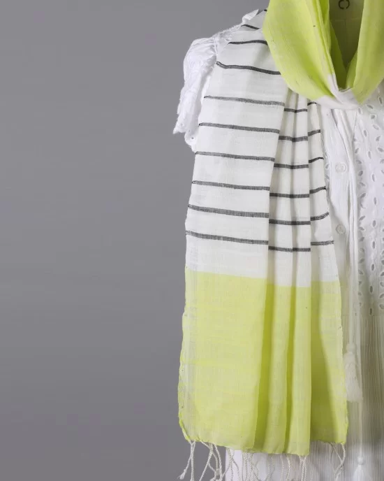  Handwoven Light Neon Stole
