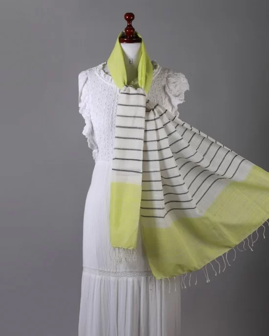  Handwoven Light Neon Stole